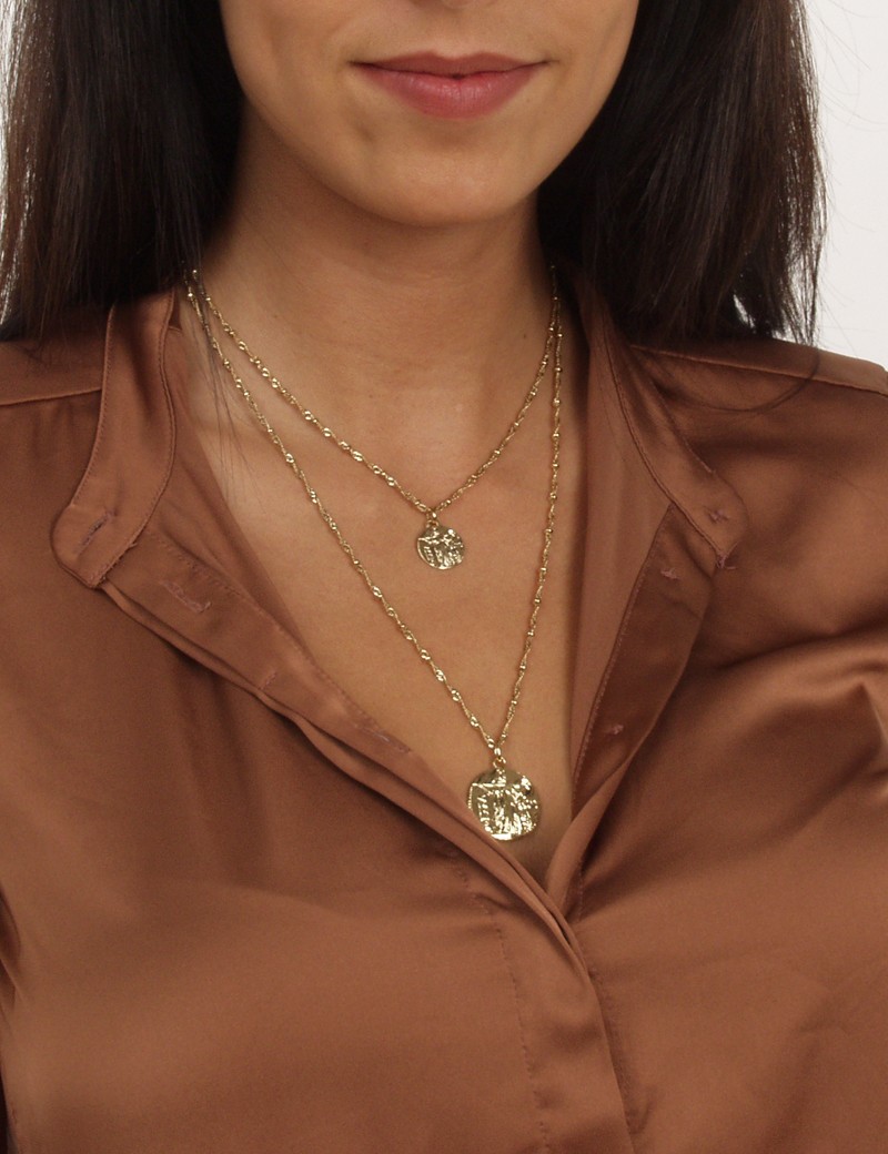Collier médaille antique Collier médaille antique