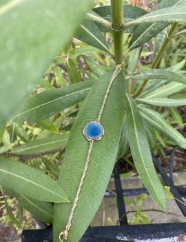 Bracelet blue agate