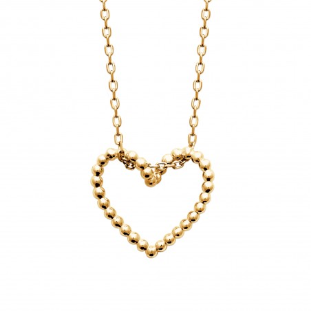 Collier Long Chaîne-y Cœur Avec Strass Et Perles - Bijou Blogueur Pour Mariage Ou Soirée