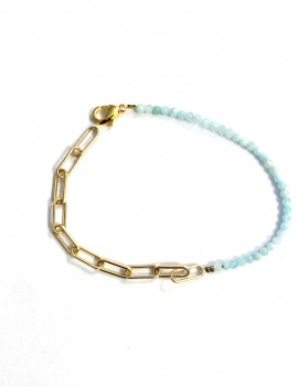 Bracelet pierres et maillons