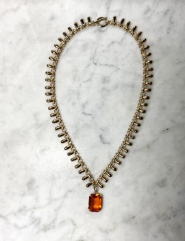 collier pendentif cristal "sun"