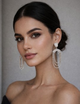 boucles d'oreilles cristal...