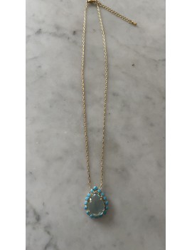 Collier pendentif cristaux...